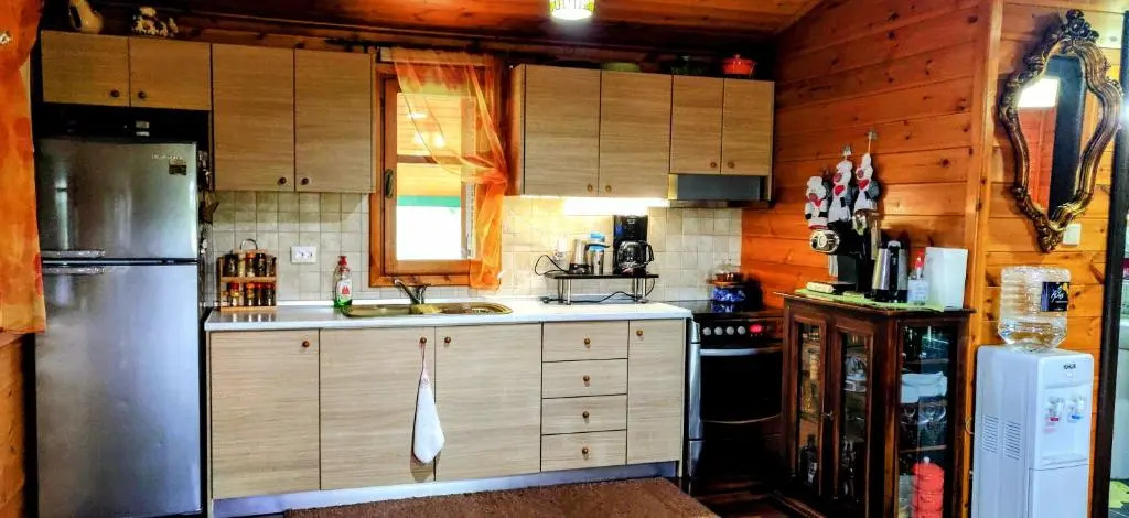 Ikos Olympus - Elegant wooden cabin house near the beach