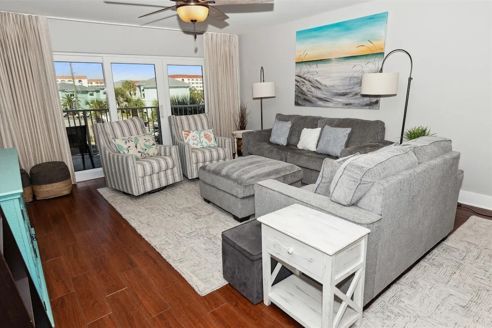 Seacrest 308 is a 2 BR Gulf Front on Okaloosa Island by Redawning
