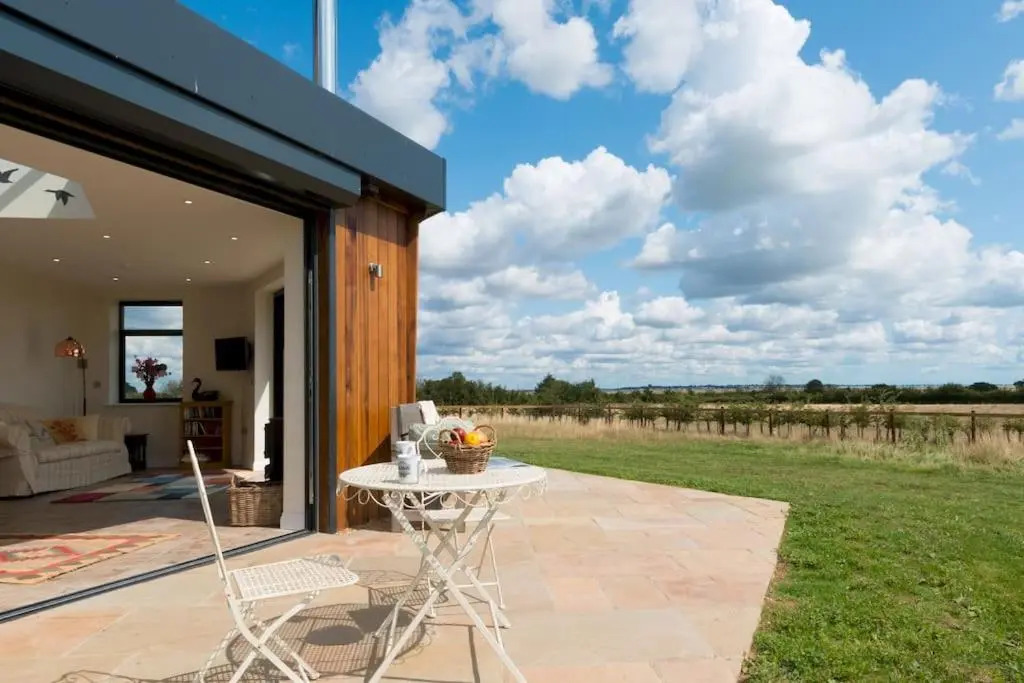 The Hexagon, wow what a location, views over the Essex marshes and sea