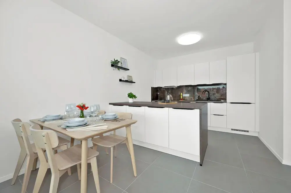 Fully equipped Apartments with Terraces, Free garage parking, Netflix & AC - by Apartmány Šlapanice cz