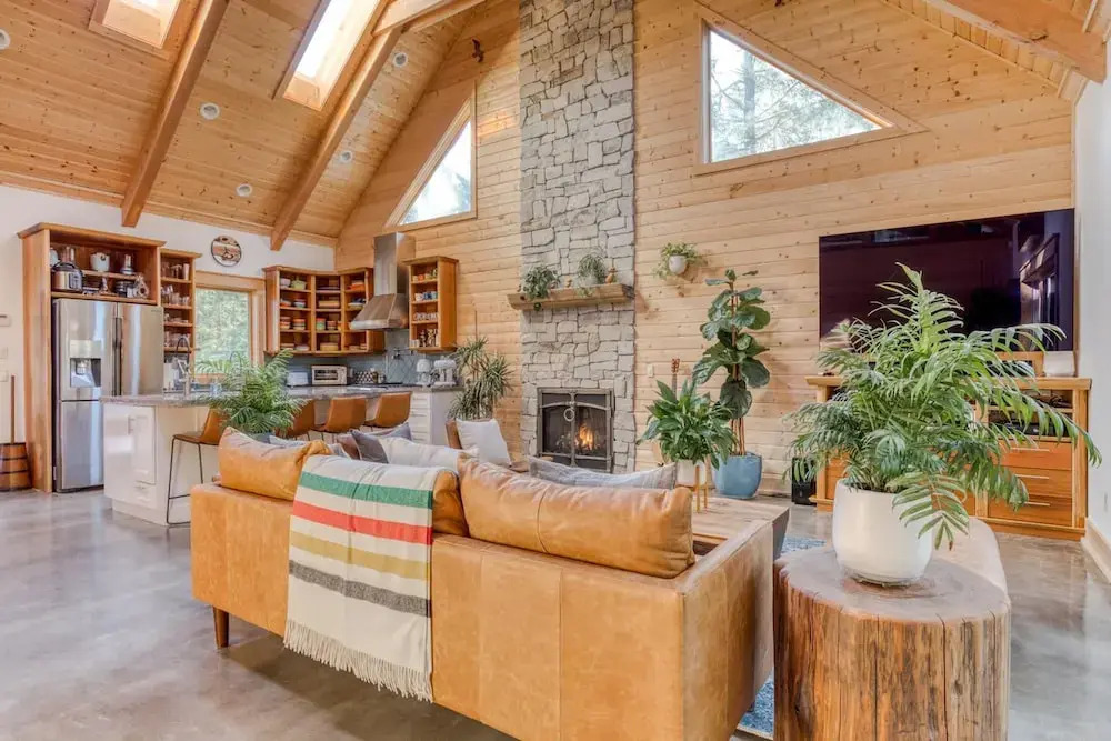 Boutique Cabin Design Luxury Hot Tub Path to Beach