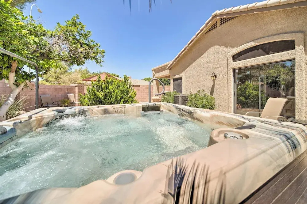 Hot Tub Relaxation & Golfing: Bright Chandler Home