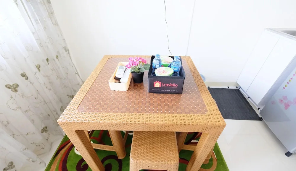Furnished Studio with Comfortable Design Green Pramuka Apartment