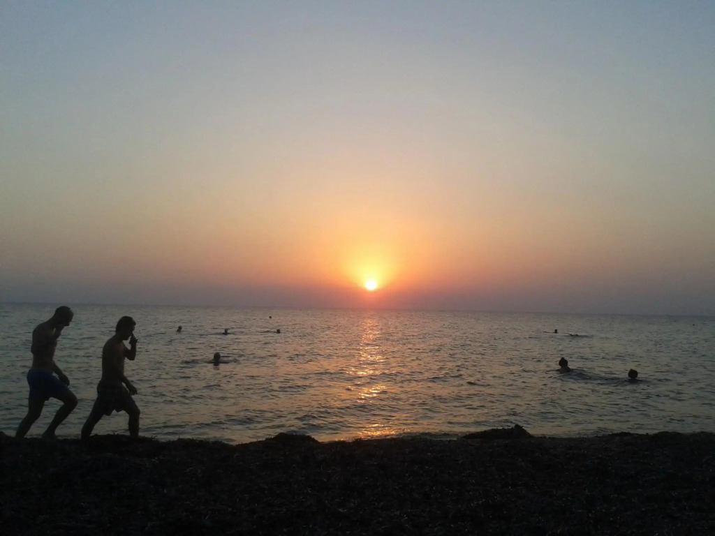 Siviri, the beautiful sunset