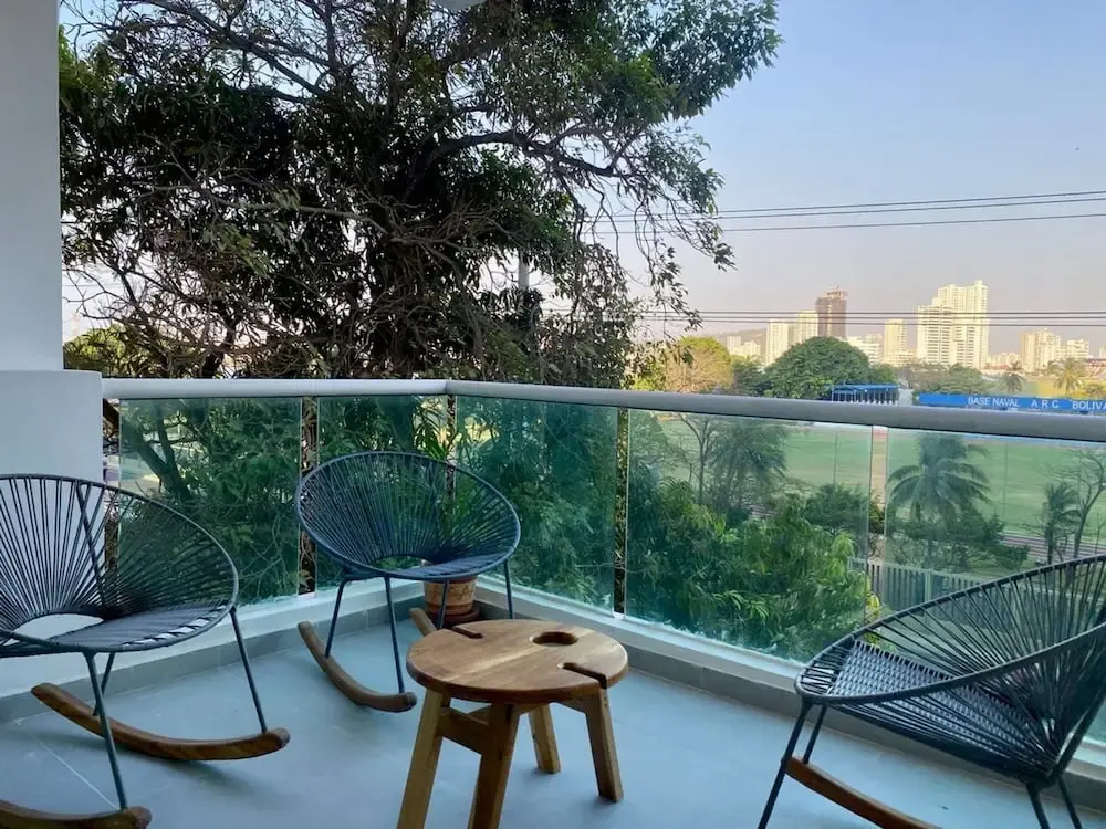 w Cozy 2BR w Balcony n AC in Cartagena