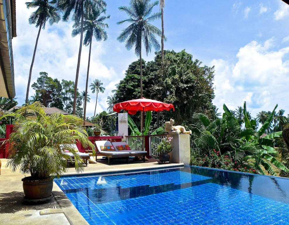 Pink House Guest House Lamai - Pool & Sea View