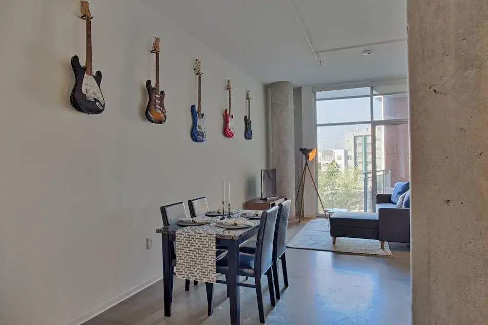 Industrial Chic Condo with Balcony