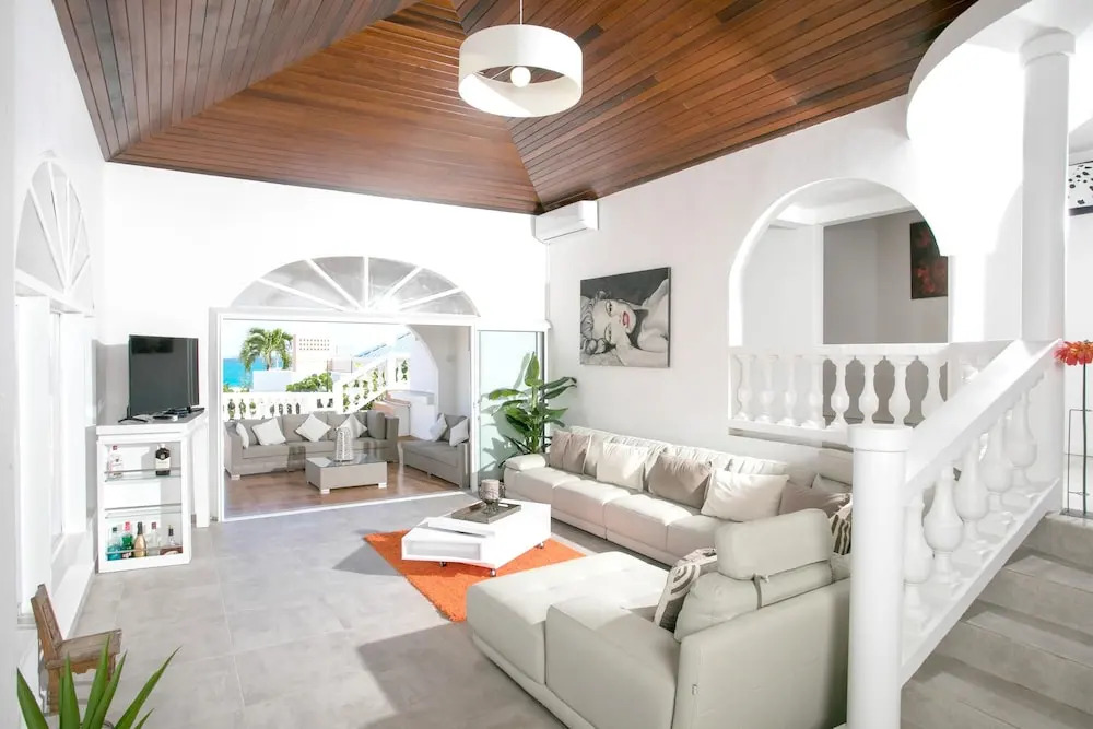 Villa With 3 Bedrooms in ST Martin, With Wonderful sea View, Private P