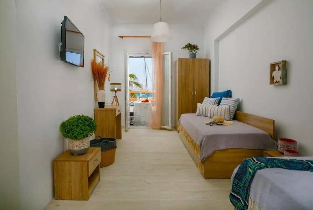 In the marina apartment