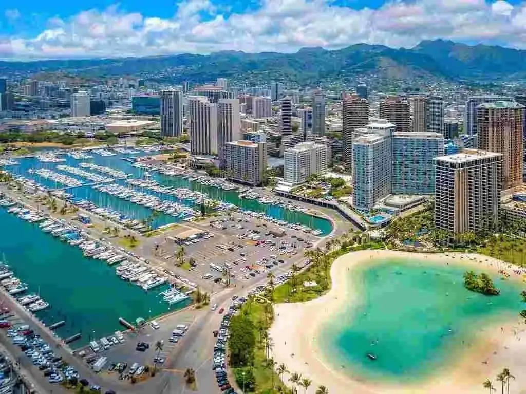 Spacious One Bedroom Harbor View Condos at Ilikai Marina With Private Balcony