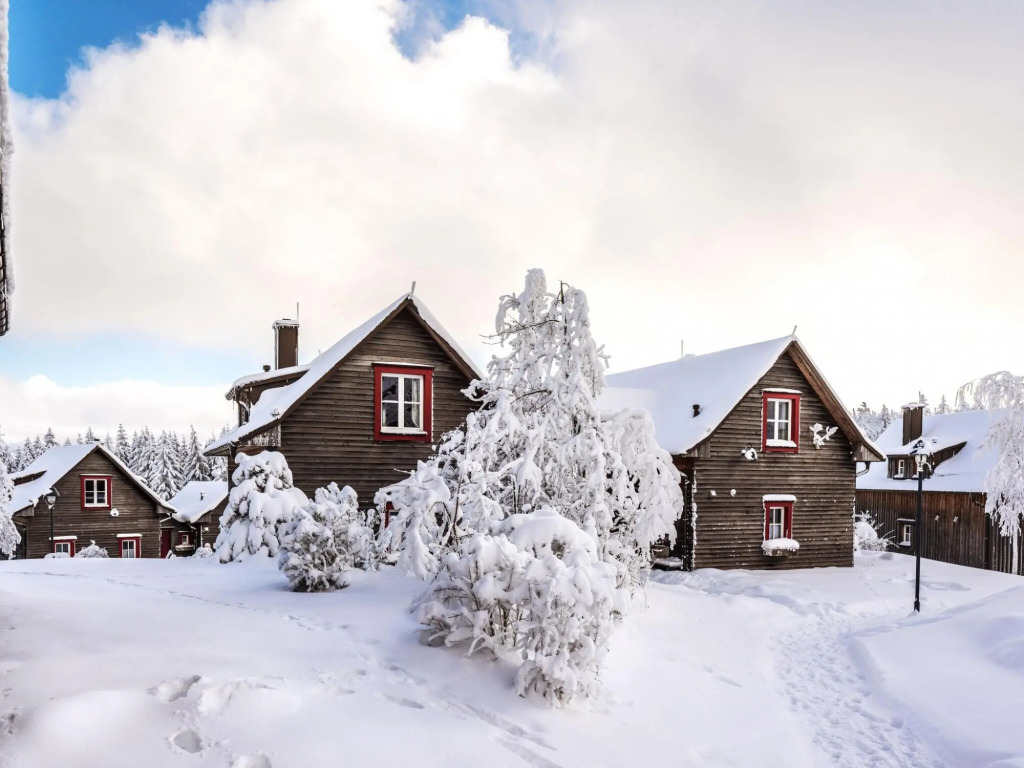 Semi-detached houses, turf house