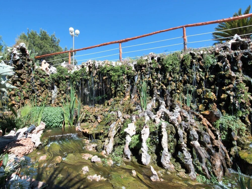 Spacious modern villa, with beautiful waterfall in Talamanca near Ibiza town!