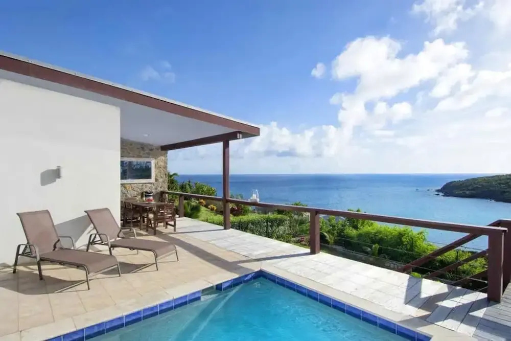 Villa With 3 Bedrooms in Sint Maarten, With Wonderful sea View, Private Pool, Terrace Near the Beach