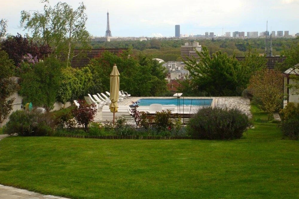 Paris Belvedere With Panoramic View On Paris And Eiffel Tower
