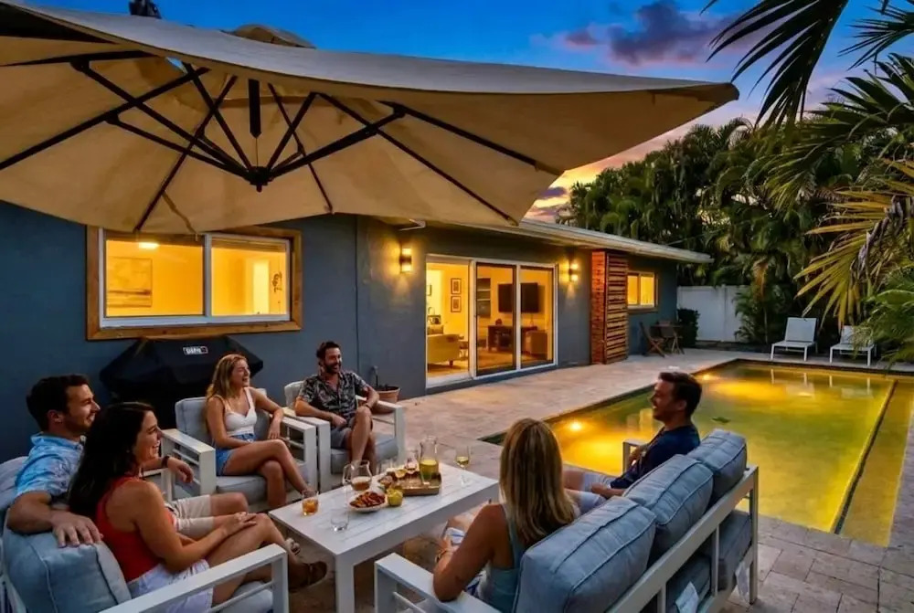 Beach Bliss 10 Mins to Waves 3BR Oasis With Pool