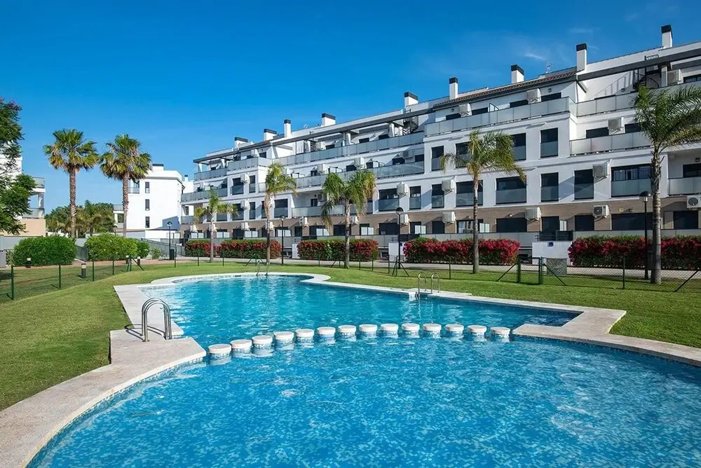 Apartment With one Bedroom in Oliva, With Wonderful sea View, Pool Acc