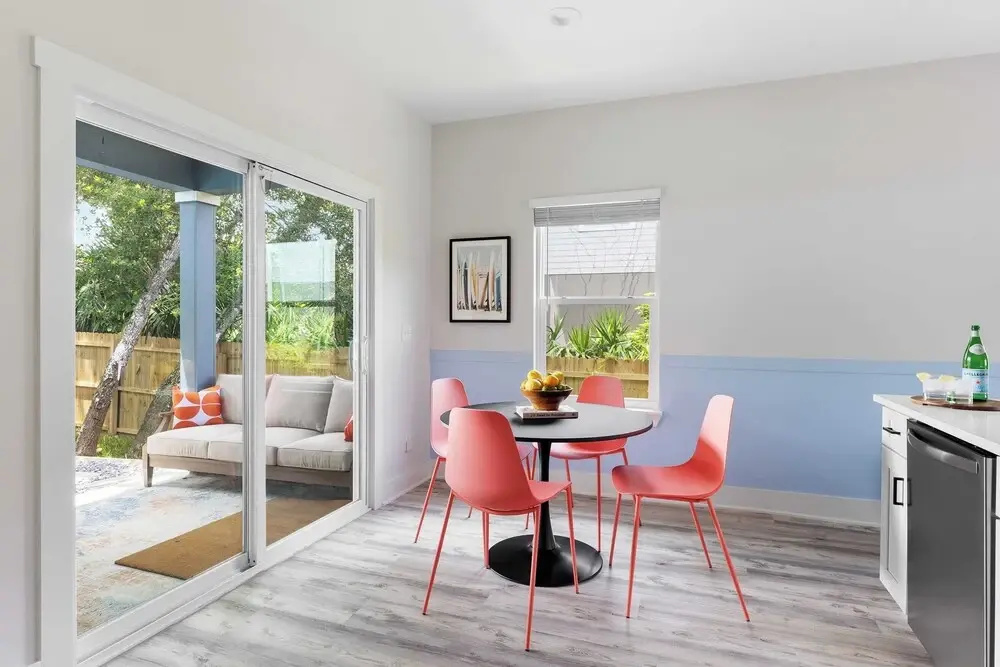 Playfully Designed Home + Hot Tub, Fire Pit & Game Room Blue Hour by Avantstay