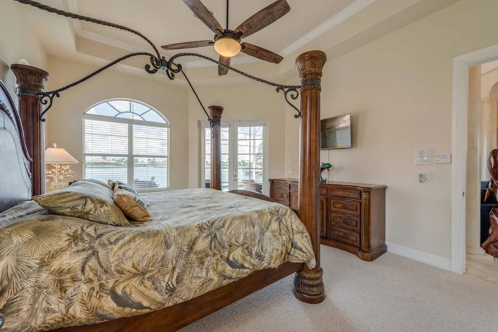 Waterfront home with pool, spa and 2nd floor balcony