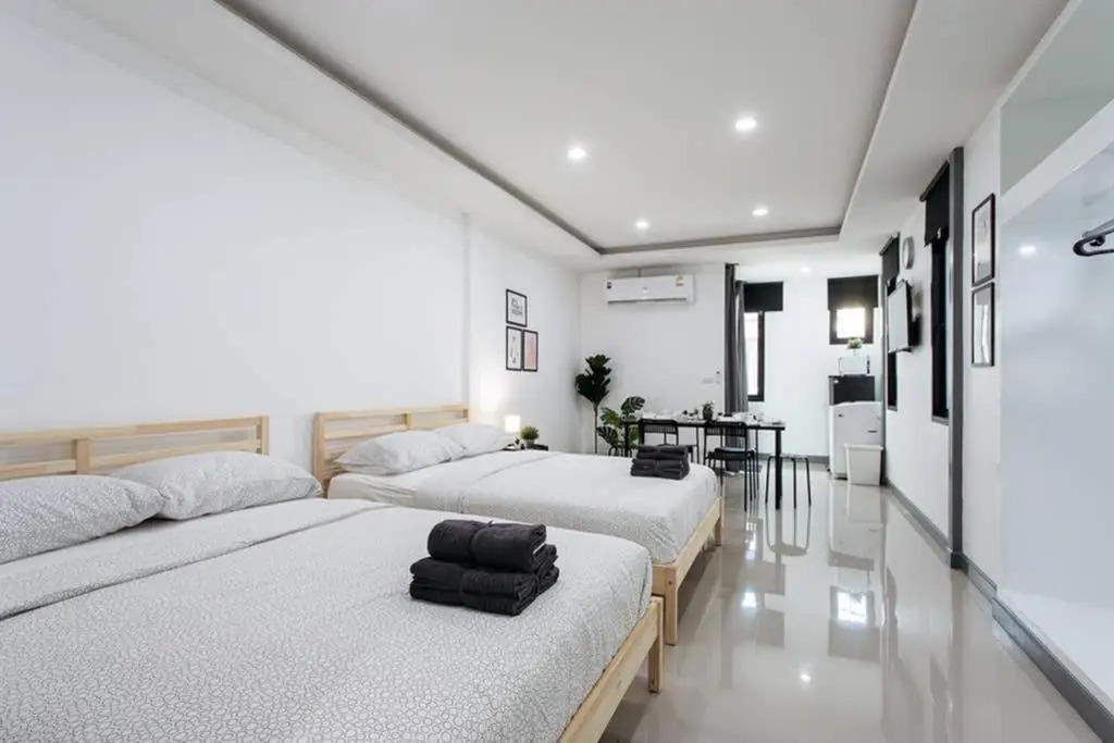 P4 Silom Large 2beds Full Kitchen Wifi 4-6pax
