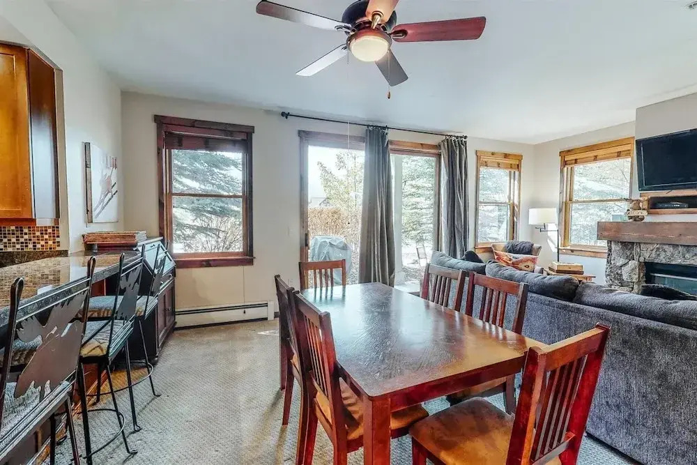 Perfectly Placed 2 Bedroom Vacation Rental in Historic Downtown Breckenridge With Access to Hot Tub and Pool