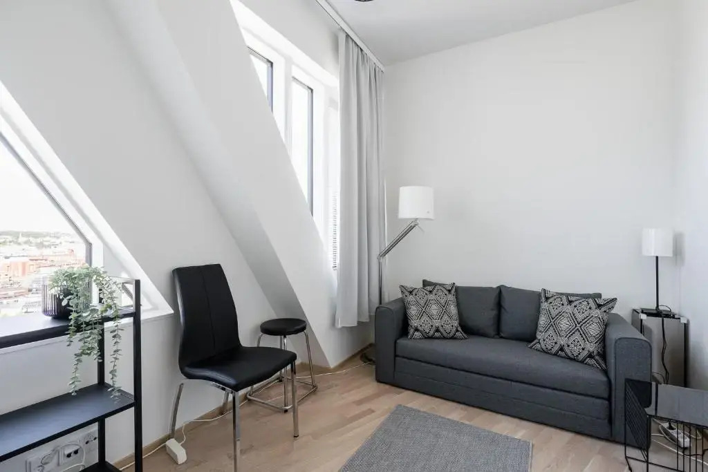 2ndhomes Tampere "Silta" Apartment - 2BR Luxurious Apartment with Sauna & Amazing City Views