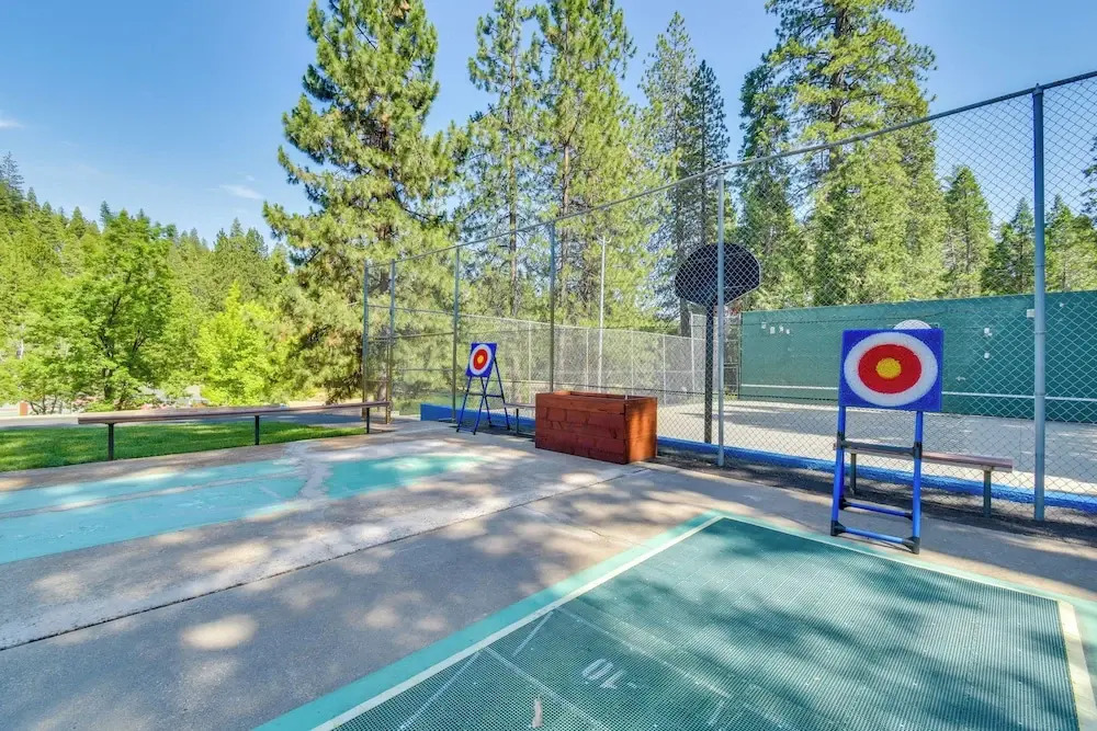 Sleek Blue Lake Springs Retreat w/ Deck & Yard!
