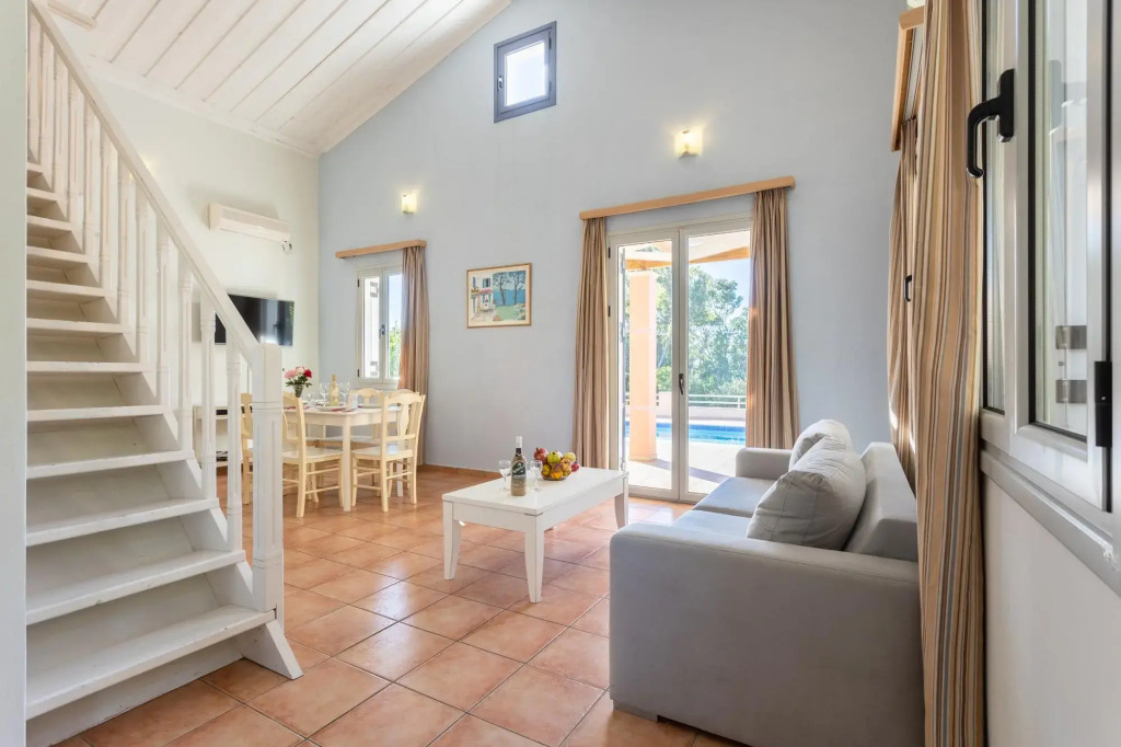 Antigoni Beach House Large Private Pool Walk to Beach Sea Views A C Wifi Car Not Required - 1012