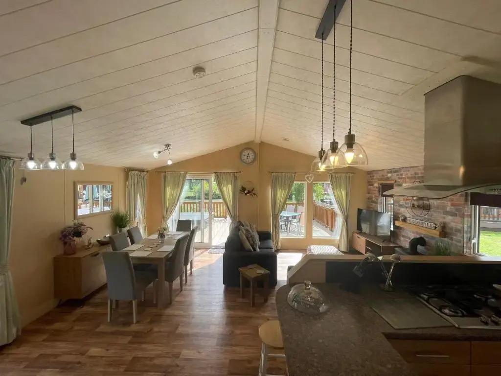 Luxury Lakeside Lodge L1 with hot tub situated at Tattershall Lakes Country Park