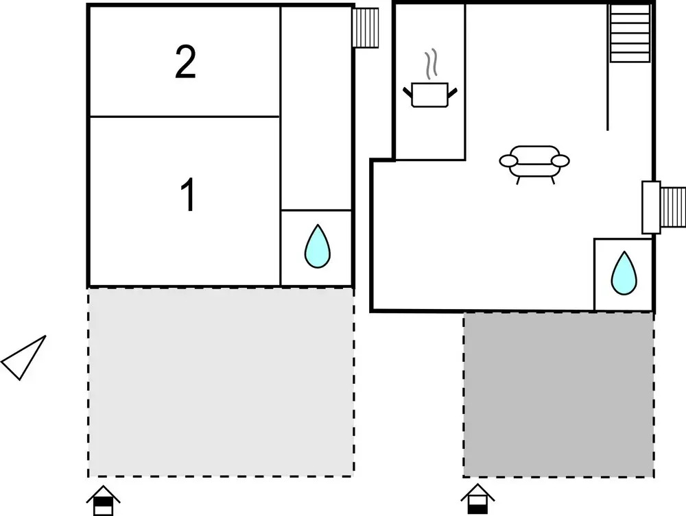 Stunning Home in Kampor With 2 Bedrooms and Wifi