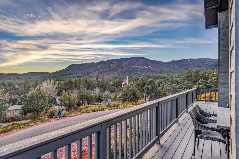 Modern Pine Retreat w/ Deck & Stunning Views!