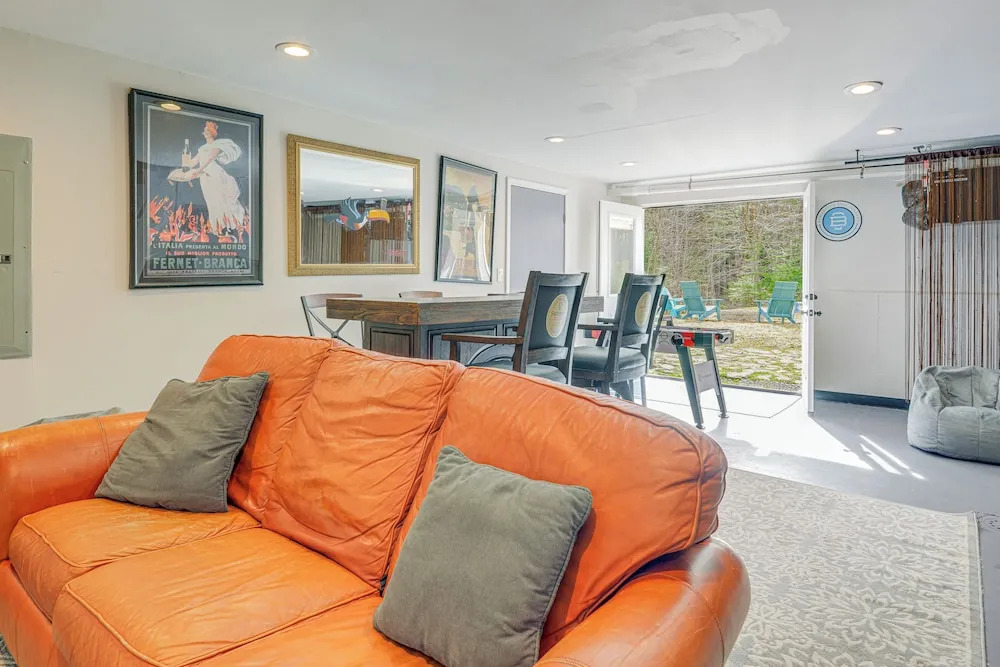 6 Mi to Mt Snow: Nature-view Home w/ Fire Pit!