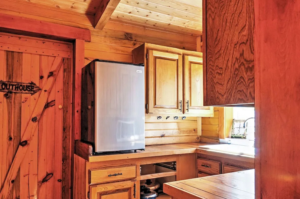 Remote Antimony Log Cabin w/ Green Meadow Views!