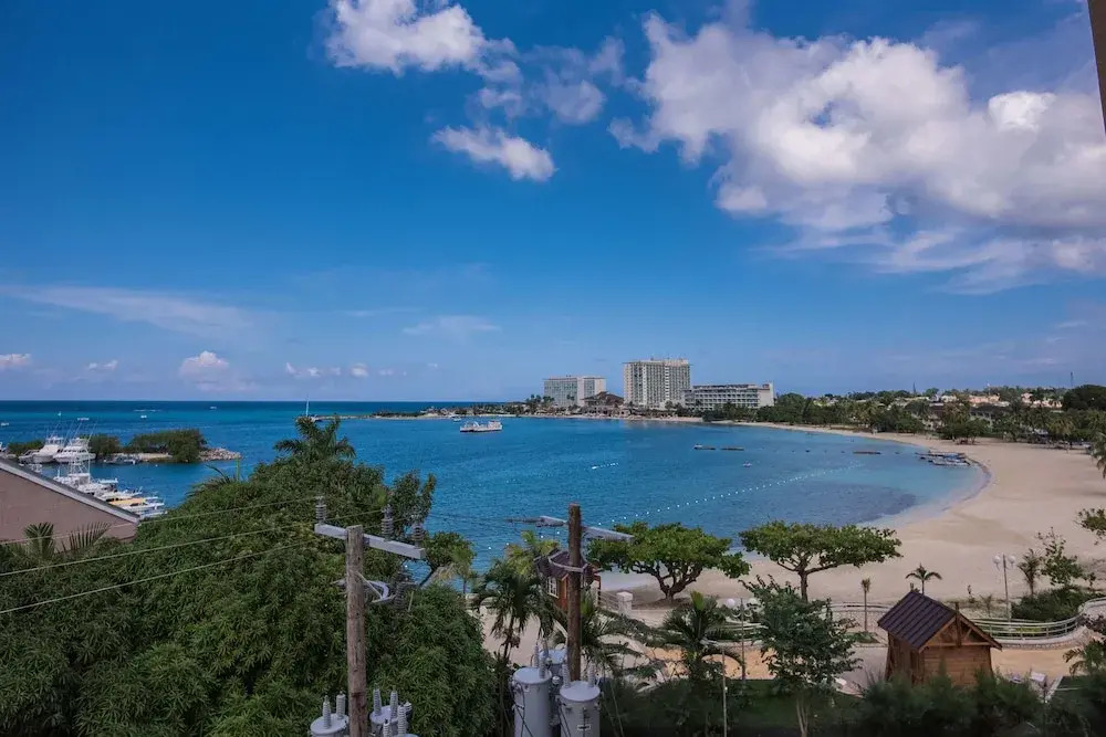 Beach-side condos at Turtle Beach Towers