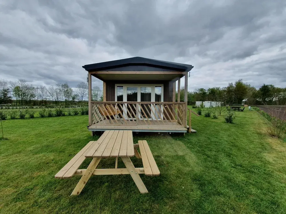 Serene Chalet in Schoonloo With Patio