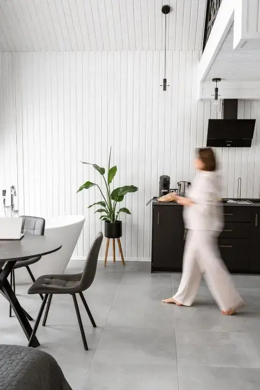 Sniegi design cabin with sauna