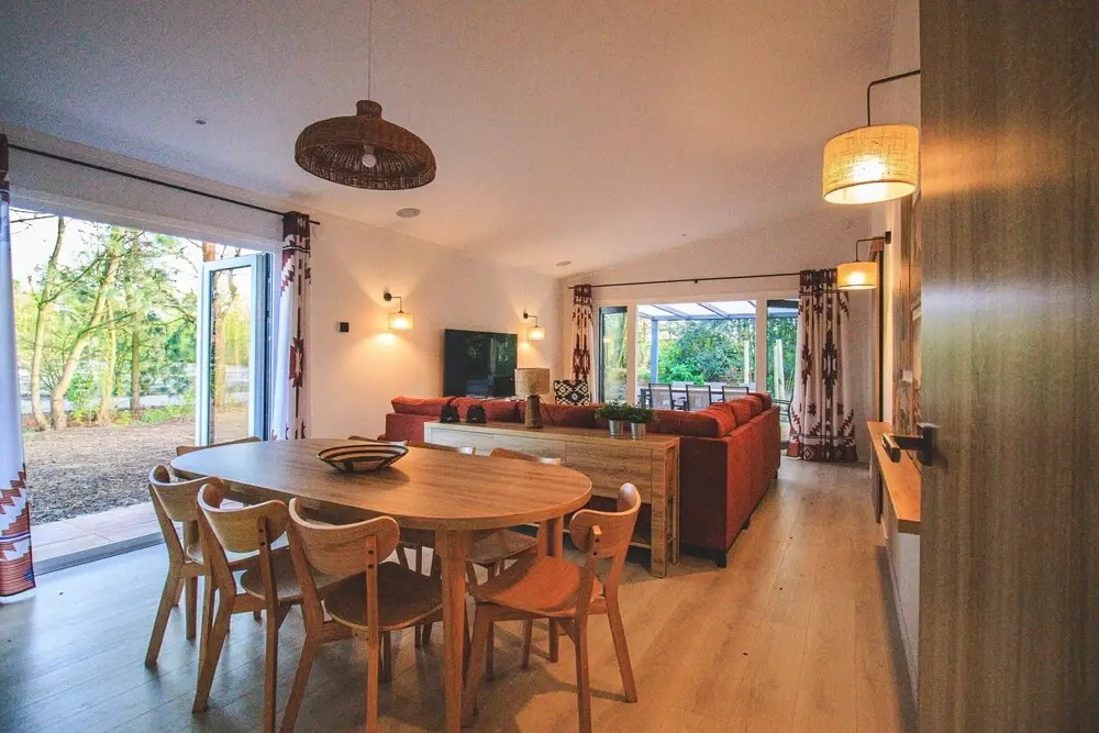 Modern holiday home with infrared sauna