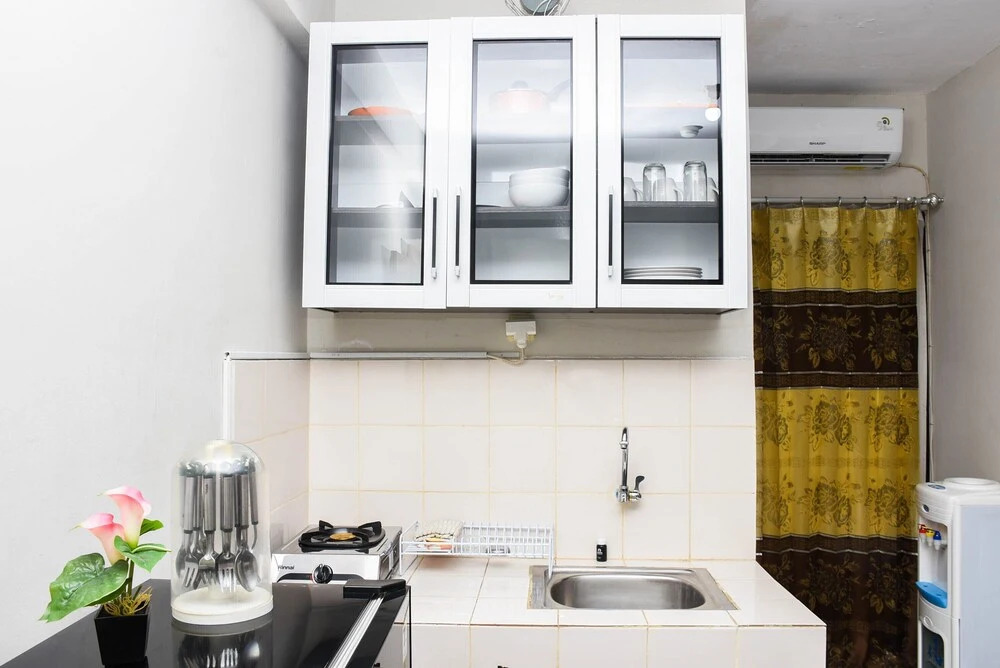 Homey and Modern 2BR at Lagoon Apartment near Shopping Center