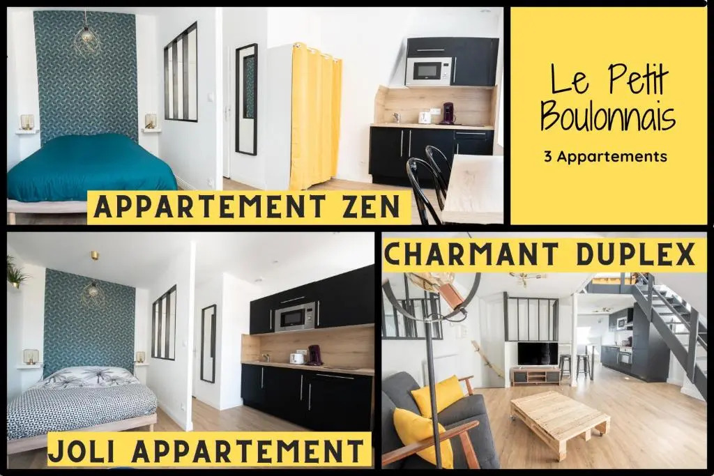 Au Nouveau Boulonnais - 4 appartements charmants pour couples, familles et groupe damis, vieille ville et centre ville de Boulogne sur Mer