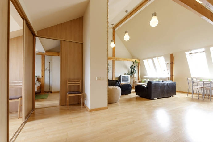 Sunlit Loft Apartment Riga