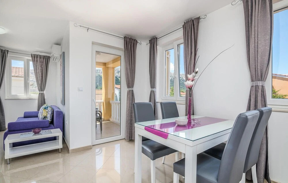 Awesome Apartment in Baska With Outdoor Swimming Pool, Wifi and 1 Bedrooms