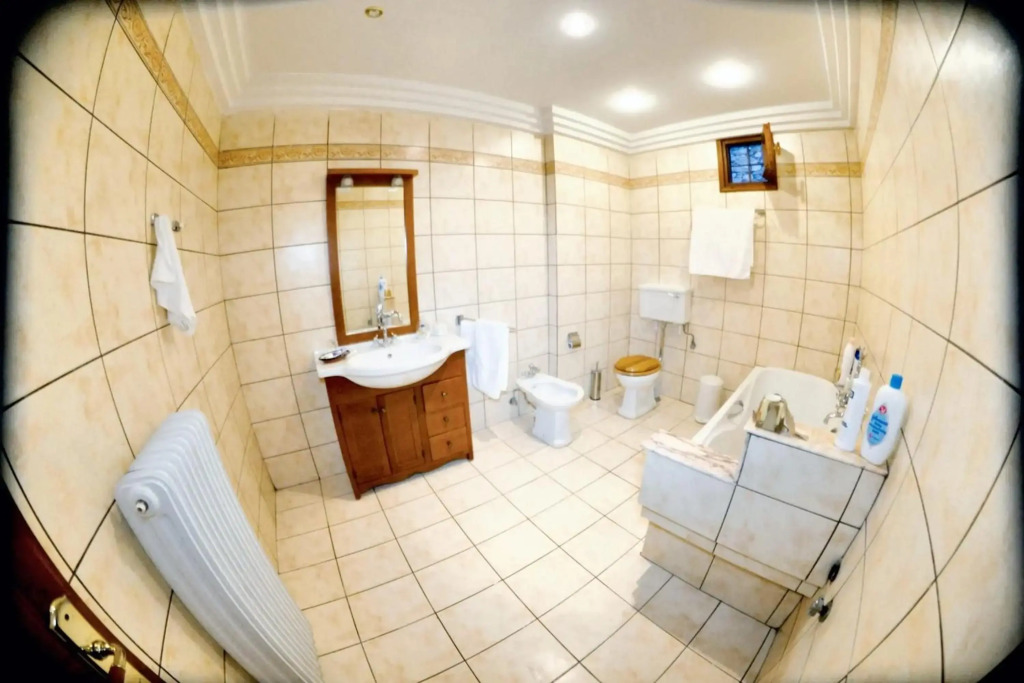 4 bedrooms house with sea view furnished terrace and wifi at Volos 6 km away from the beach