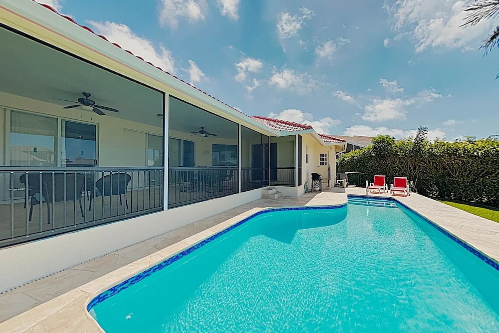 New Listing! Canal-side W/ Pool & Boat Dock 3 Bedroom Home