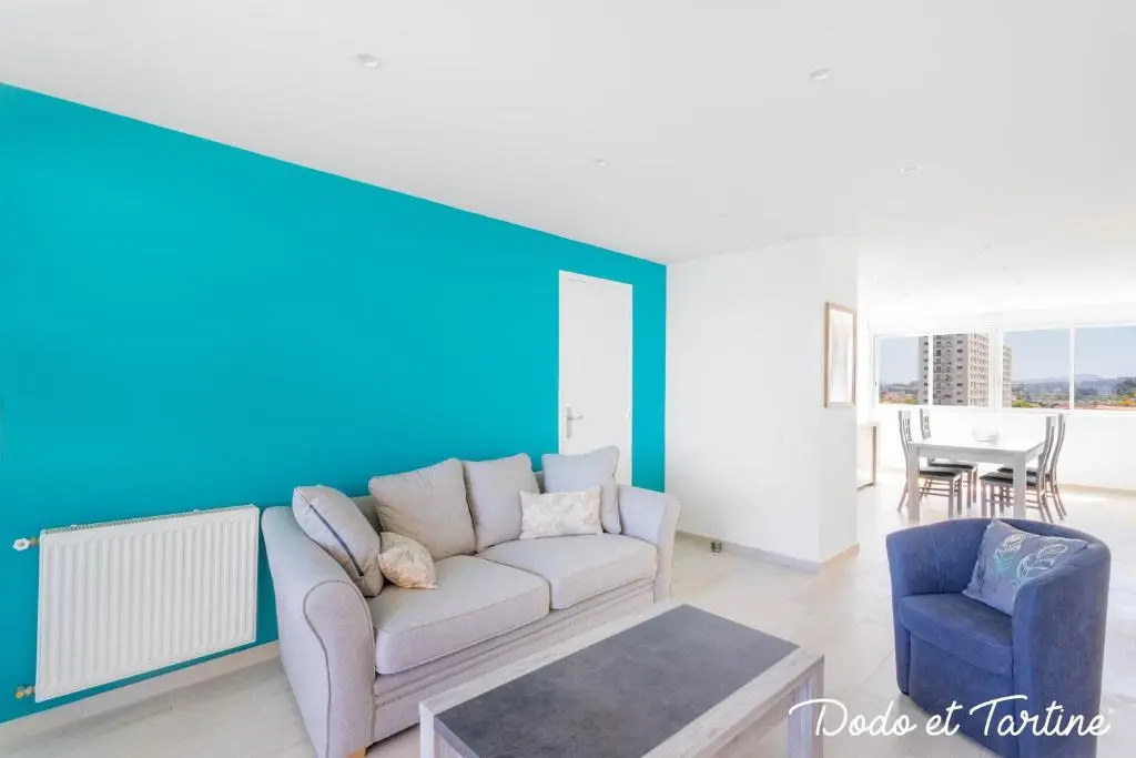 Sea view 3 bedroom with AC and parking - Dodo et Tartine