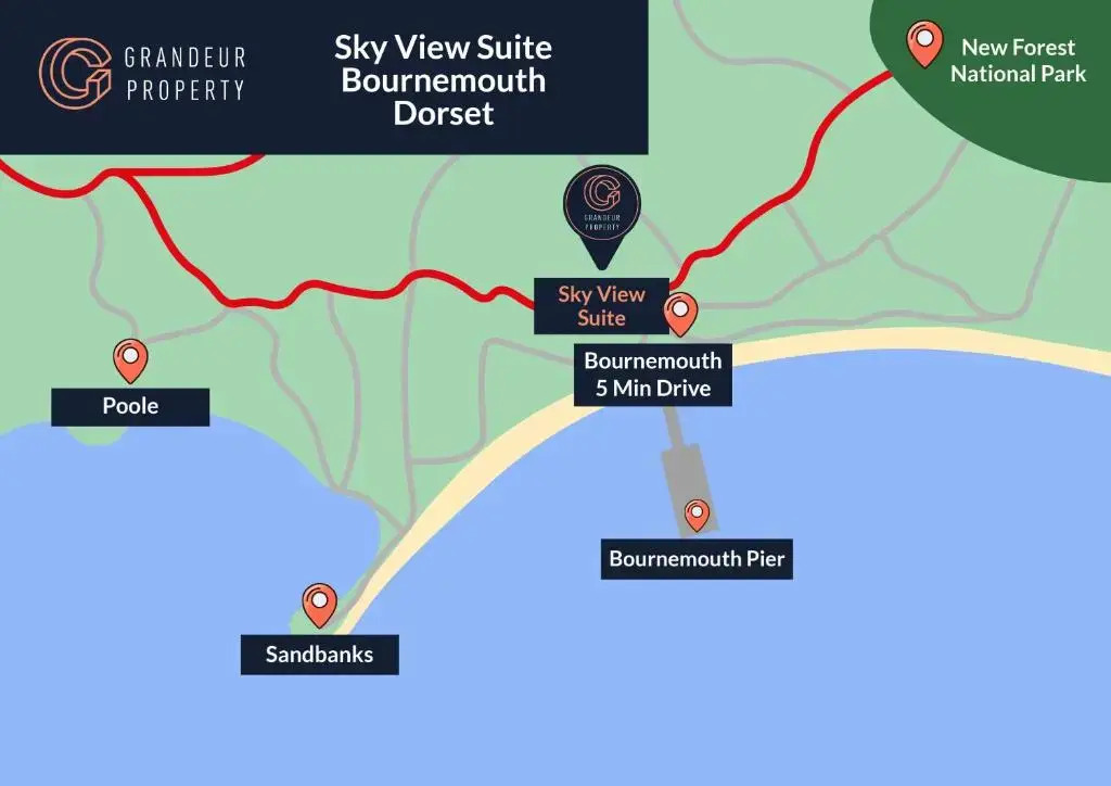 Sky View - Lovely 1bed Suite close to Beach and with Parking