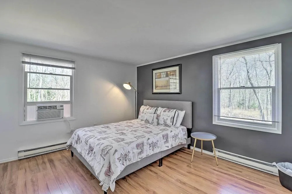 Sleek Albrightsville Home w/ Deck, Game Room