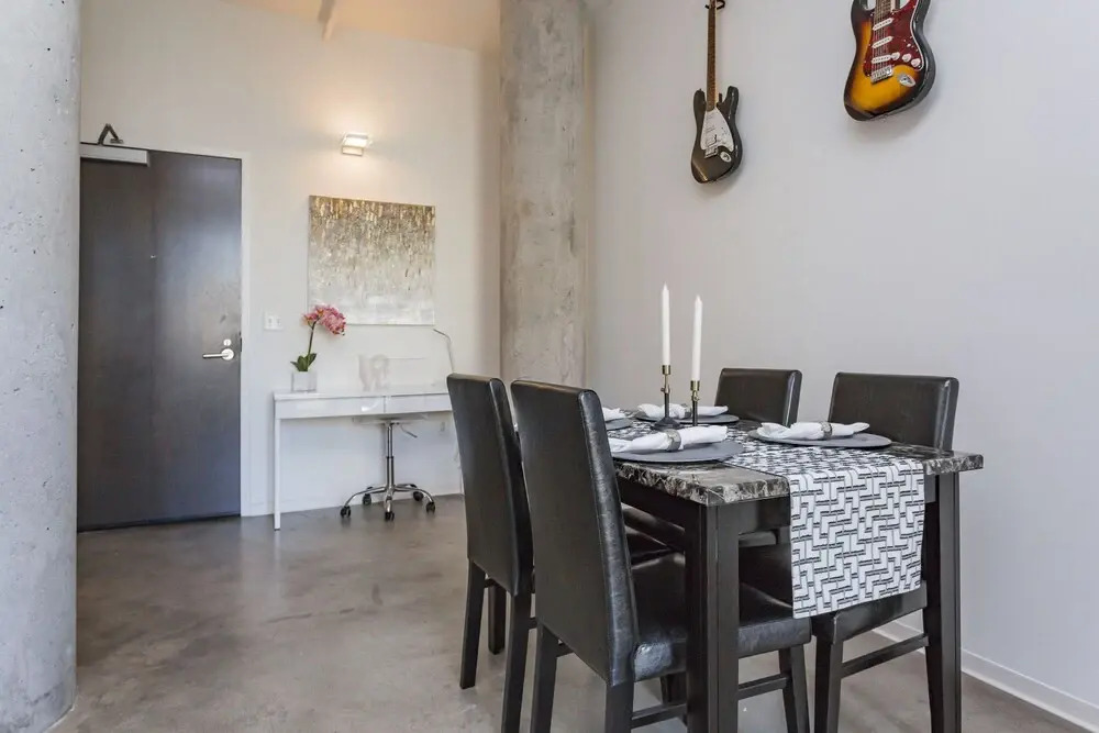 Industrial Chic Condo with Balcony