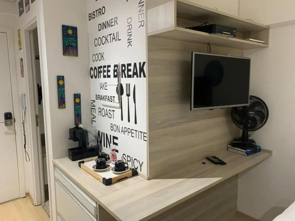 Studio com varanda garden Rua Augusta CD 116 UA