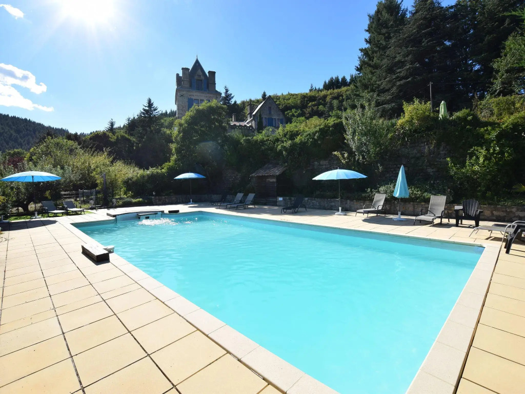 Apartment in a castle with garden and swimming pool