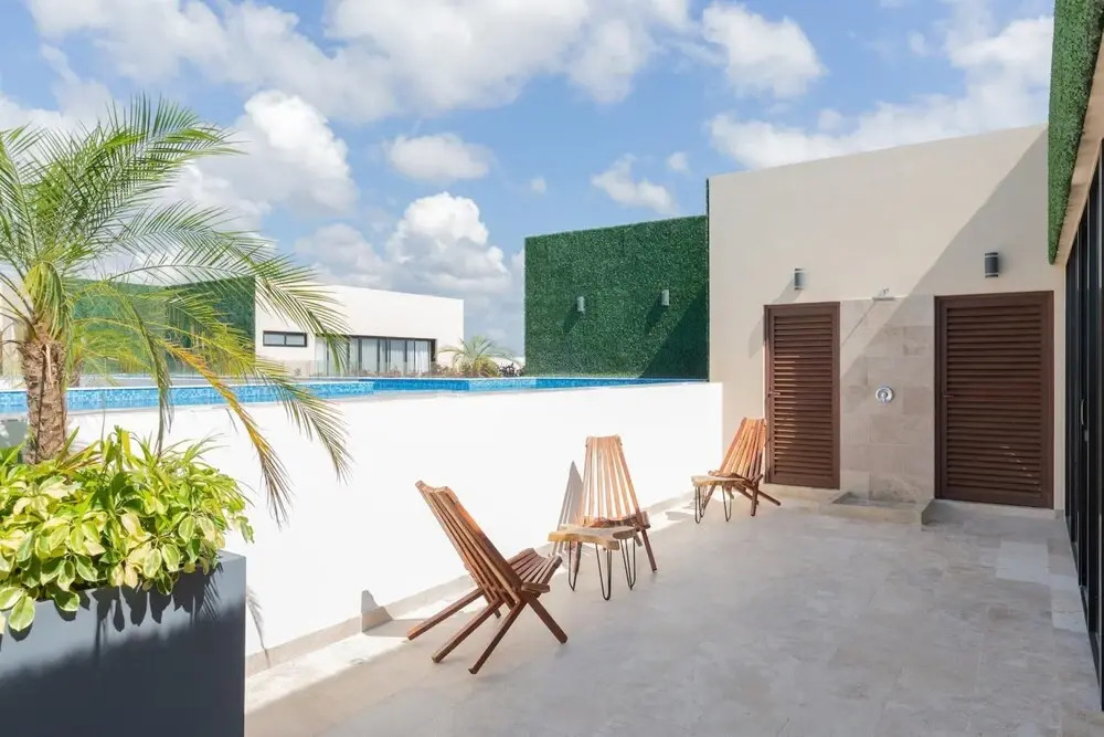 Excellent Modern Apartment in Aldea Zama Movie Theater Rooftop Pool Close to the Beach