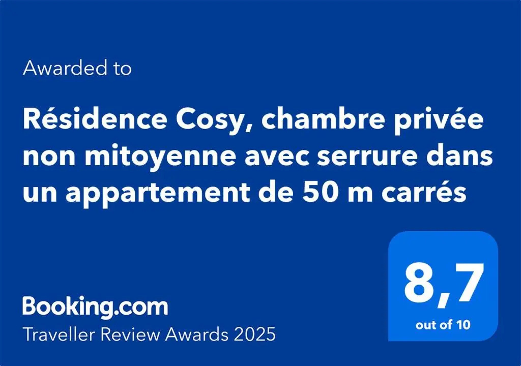 Grande chambre privative à 20 minutes de Paris
